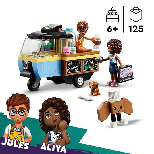 LEGO Friends 42606 Furgoncino del Fornaio, Giochi per Bambini di 6+ Anni  con Cucina Giocattolo, Cibo, Mini Bamboline e Cane - LEGO - Friends - Mezzi  pesanti - Giocattoli