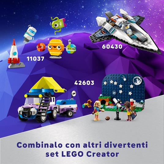 LEGO Creator 31152 3in1 Astronauta Trasformabile in Cane Giocattolo o in  Astronave, Giochi da Costruire per Bambini di 9+ - LEGO - Creator -  Generici - Giocattoli