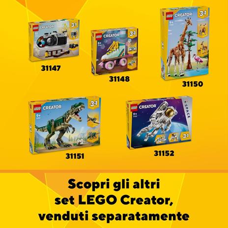 LEGO Creator 31152 3in1 Astronauta Trasformabile in Cane Giocattolo o in Astronave, Giochi da Costruire per Bambini di 9+ - 8