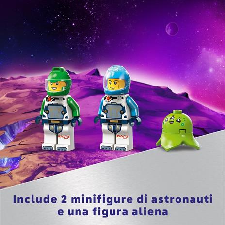 LEGO City 60429 Navetta Spaziale e Scoperta di Asteroidi, Gioco per Bambini 4+ con Astronave Giocattolo, Gru e 2 Minifigure - 4