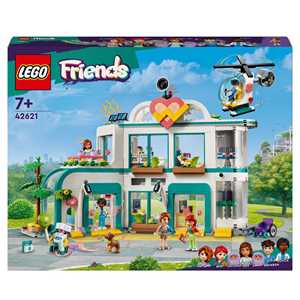 Giocattolo LEGO Friends 42621 Ospedale di Heartlake City Giochi Educativi per Bambini di 7+ con Elicottero Giocattolo e 5 Mini Bamboline LEGO