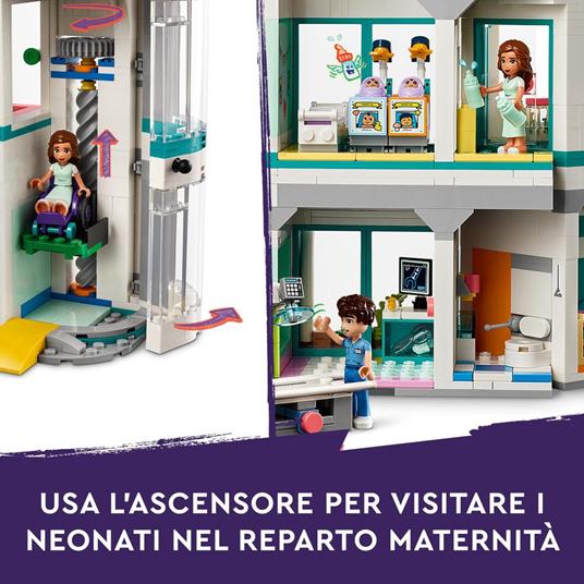 LEGO Friends 42621 Ospedale di Heartlake City Giochi Educativi per Bambini di 7+ con Elicottero Giocattolo e 5 Mini Bamboline - 4