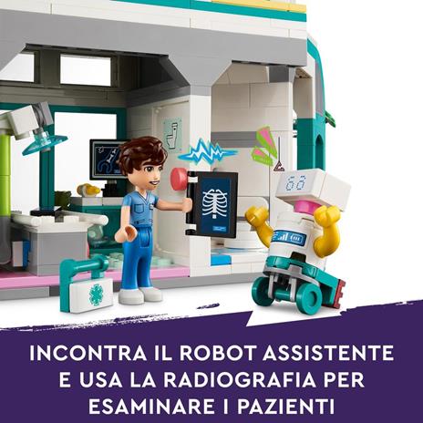 LEGO Friends 42621 Ospedale di Heartlake City Giochi Educativi per Bambini di 7+ con Elicottero Giocattolo e 5 Mini Bamboline - 5