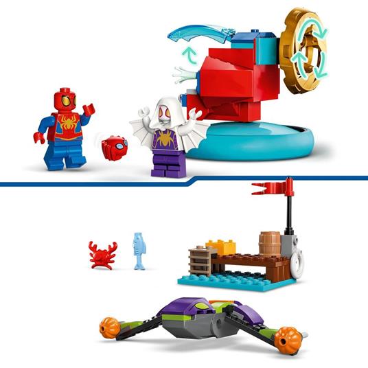 LEGO Spidey e i Suoi Fantastici Amici 10793 Spider-man vs. Goblin, Giochi Bambini 4+ con Veicoli Giocattolo e 3 Supereroi - 4