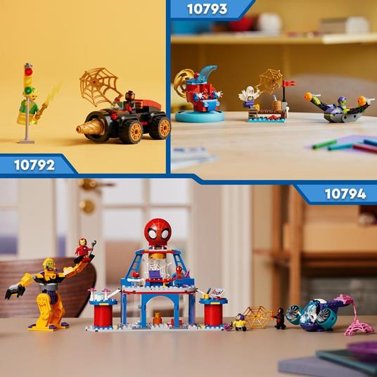 LEGO Spidey e i Suoi Fantastici Amici 10793 Spider-man vs. Goblin, Giochi Bambini 4+ con Veicoli Giocattolo e 3 Supereroi - 6