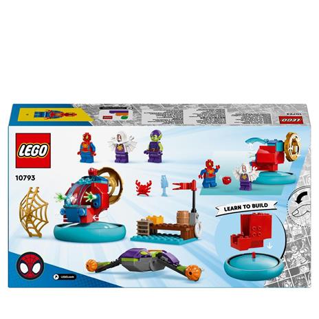 LEGO Spidey e i Suoi Fantastici Amici 10793 Spider-man vs. Goblin, Giochi Bambini 4+ con Veicoli Giocattolo e 3 Supereroi - 8