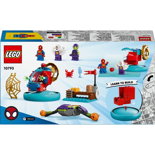 LEGO Spidey e i Suoi Fantastici Amici 10793 Spider-man vs. Goblin, Giochi Bambini 4+ con Veicoli Giocattolo e 3 Supereroi - 9