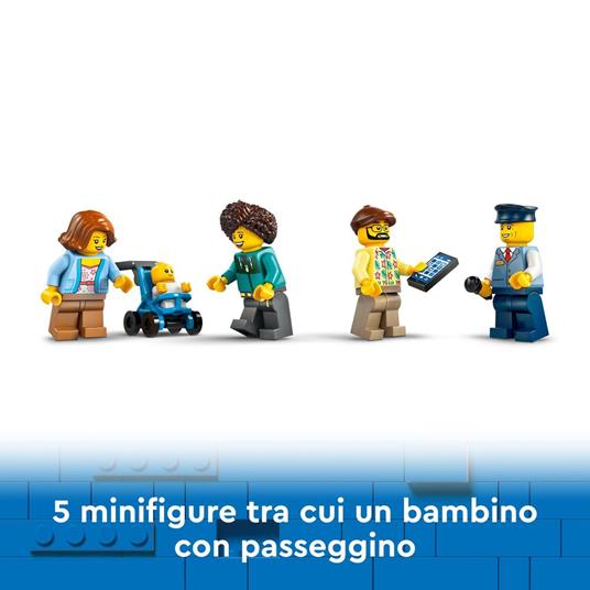 LEGO City 60407 Autobus Turistico Rosso a Due Piani, Giochi per Bambini 7+ con Veicolo Giocattolo e 5 Minifigure, Idea Regalo - 5