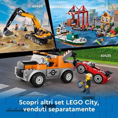 LEGO City 60409 Gru da Cantiere Mobile Gialla, Giochi Creativi per Bambini 9+, Veicolo Giocattolo con Funzioni e 4 Minifigure - 7