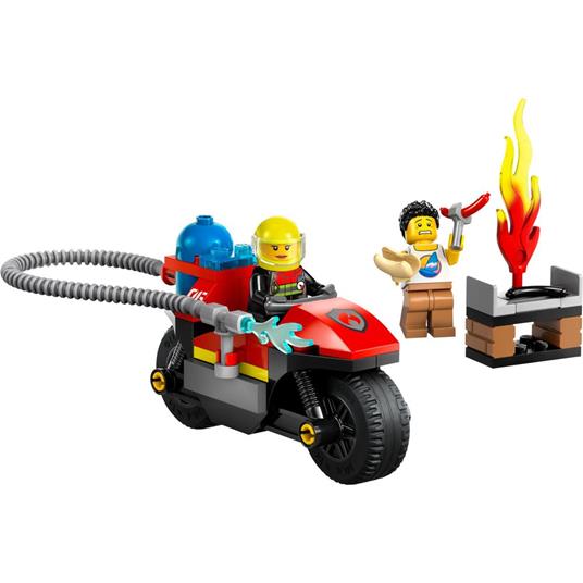 LEGO City 60410 Motocicletta dei Pompieri da Soccorso Giochi per Bambini 4+ Anni con Moto Giocattolo 2 Minifigure Estintore - 7