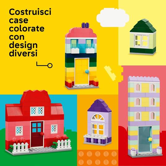 LEGO Classic 11035 Case Creative, Set Costruzioni in Mattoncini, Giochi per  Bambini 4+ Anni, Casa Giocattolo con Accessori - LEGO - Classic - Edifici e  architettura - Giocattoli