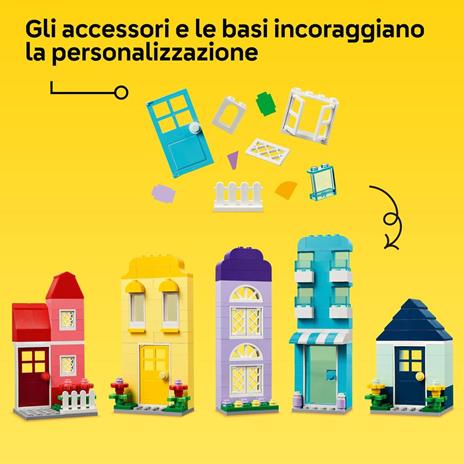 LEGO Classic 11035 Case Creative, Set Costruzioni in Mattoncini, Giochi per Bambini 4+ Anni, Casa Giocattolo con Accessori - 6