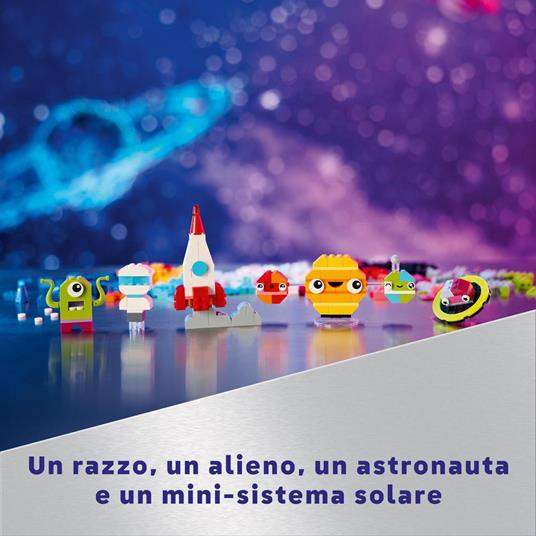 LEGO Classic 11037 Pianeti dello Spazio Creativi Modellino da Costruire di Sistema Solare per Bambini 5+ con Razzo Giocattolo - 3