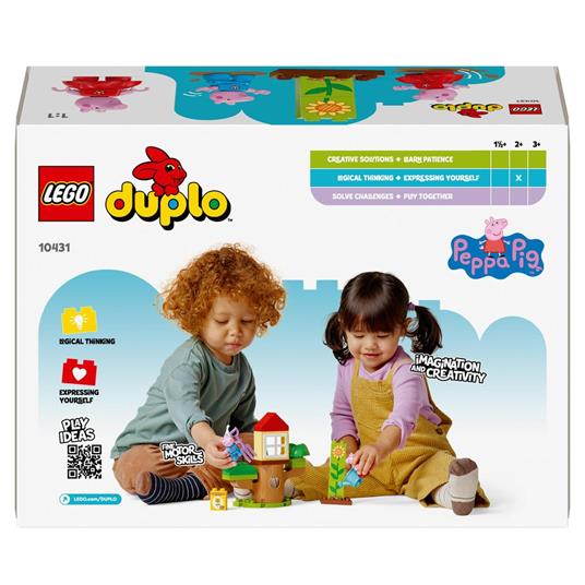 LEGO DUPLO 10431 Il Giardino e la Casa sull’Albero di Peppa Pig, Giochi Educativi per Bambini 2+ Anni, Playset con Personaggi - 8