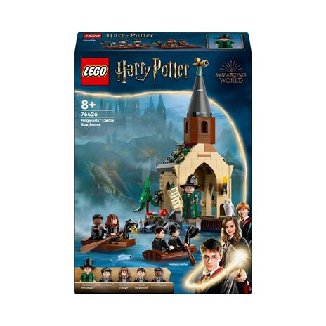 LEGO Harry Potter 76426 La Rimessa per le Barche del Castello di Hogwarts, Gioco per Bambini di 8+ Anni con 5 Minifigure