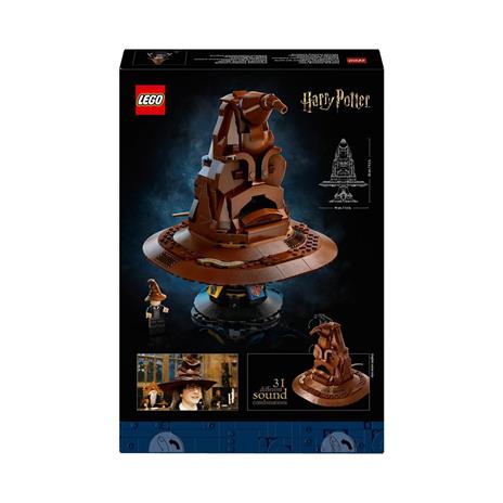 LEGO Harry Potter 76429 Cappello Parlante di Hogwarts con Stemma delle Case e 31 Suoni Idea Regalo per Adulti per Lui e Lei - 8