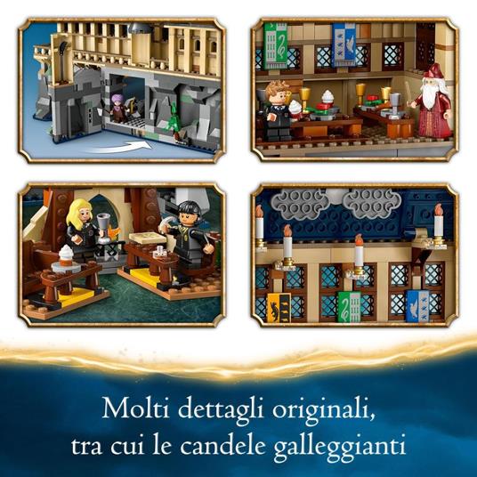 LEGO Harry Potter 76435 Castello di Hogwarts: Sala Grande, Giocattolo da Collezione con 11 Minifigure, Giochi per Bambini 10+ - 4