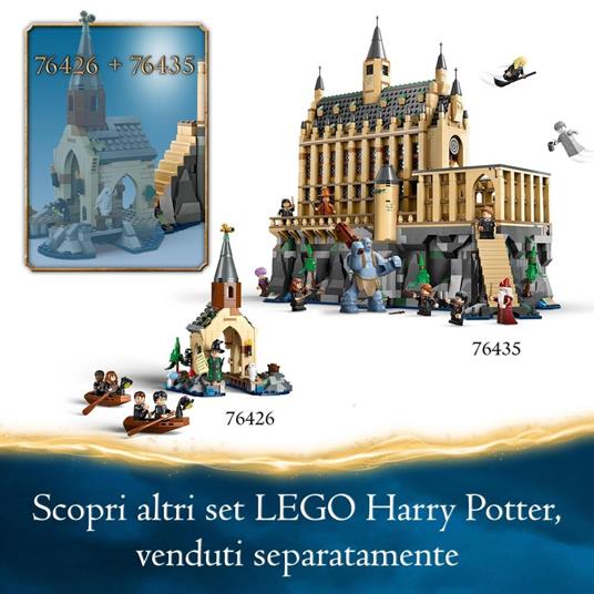 LEGO Harry Potter 76435 Castello di Hogwarts: Sala Grande, Giocattolo da Collezione con 11 Minifigure, Giochi per Bambini 10+ - 7