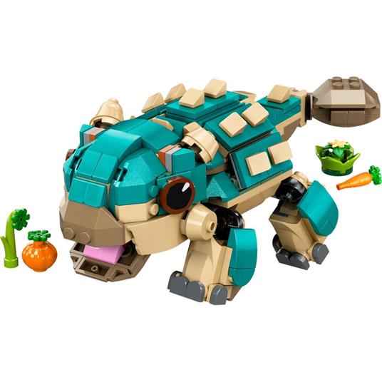 LEGO Jurassic World 76962 Baby Bumpy: Anchilosauro, Giocattolo d'Avventura per i Fan del Cretaceo, Giochi Creativi Bambini 7+ - 8