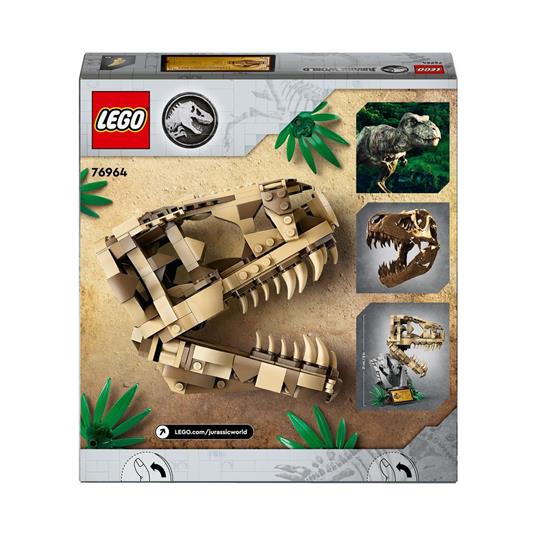 LEGO Jurassic World 76964 Fossili di Dinosauro: Teschio di T. Rex Giocattolo, Giochi per Bambini 9+ con Fossile da Costruire - 8