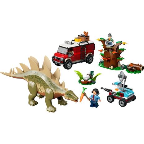 LEGO Jurassic World 76965 Missione Dinosauro: Scoperta dello Stegosauro, Giocattolo con Dinosauri e Fuoristrada per Bambini 6+ - 8