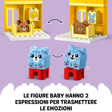 LEGO DUPLO 10414 Attività Quotidiane: Mangiare e Andare a Letto, Giochi per Bambini da 1.5 Anni in su con 4 Animali Giocattolo - 5