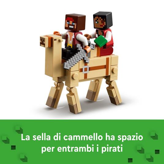 LEGO Minecraft 21259 Il Viaggio del Galeone dei Pirati, Barca Giocattolo da Costruire con Personaggi, Giochi per Bambini 8+ - 5