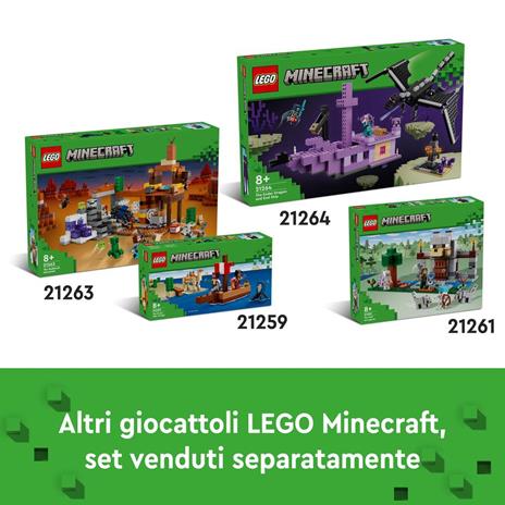 LEGO Minecraft 21260 Il Giardino del Ciliegio in Fiore, Modello di Bioma con 1 Personaggio e Animali, Giochi per Bambini 8+ - 7