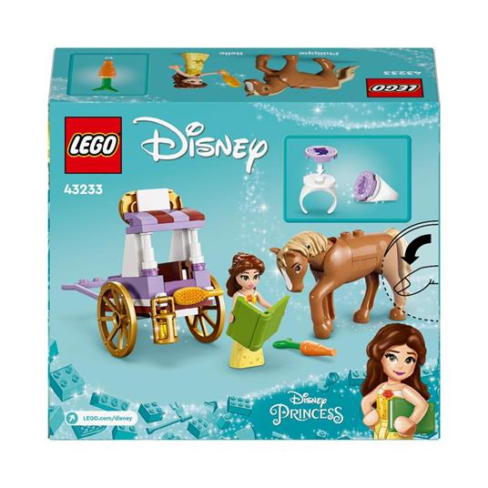 LEGO Disney Princess 43233 La Carrozza dei Cavalli di Belle Giochi  Principesse per Bambini di 5+ Anni da La Bella e la Bestia - LEGO - Disney  Princess - Cartoons - Giocattoli