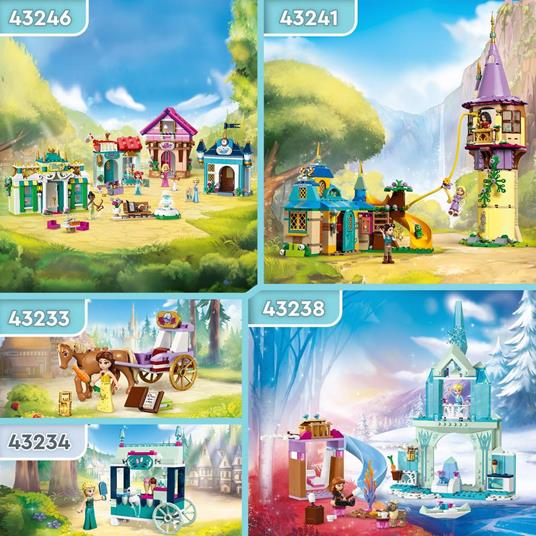 LEGO Disney Princess 43234 Le Delizie al Gelato di Elsa Frozen, Carretto dei Gelati delle Principesse, Giochi per Bambini 5+ - 6