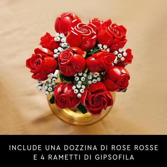 Lego Icons Bouquet di Rose - 10328, acquista su Hidrobrico