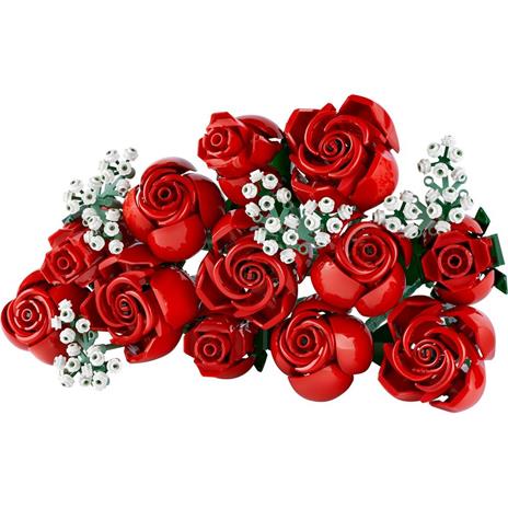 LEGO Icons 10328 Bouquet di Rose Set Fiori Finti per Adulti Decorazione Casa Idea Regalo per Lei o Lui Collezione Botanica - 7