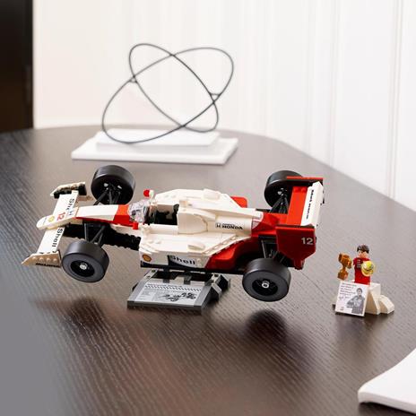 LEGO Icons 10330 McLaren MP4/4 e Ayrton Senna, Modellino da Costruire di Auto da Corsa F1 con Minifigure, Regalo per Adulti - 4