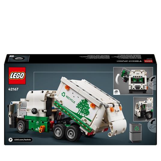 LEGO Technic 42167 Camion della Spazzatura Mack LR Electric, Veicolo Giocattolo Raccolta Rifiuti, Gioco per Bambini 8+ Anni - 8