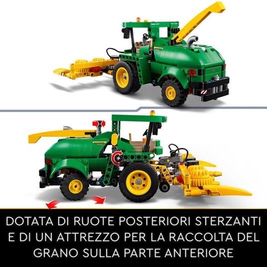 LEGO Technic 42168 John Deere 9700 Forage Harvester Trattore Giocattolo per Bambini 9+ Anni Veicolo Mietitrebbia Funzionante - 3