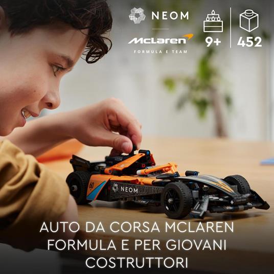 LEGO Technic 42169 NEOM McLaren Formula E Race Car, Macchina Giocattolo per Bambini 9+, Modellino di Auto F1 da Costruire - 2