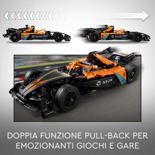 LEGO Technic 42169 NEOM McLaren Formula E Race Car, Macchina Giocattolo per Bambini 9+, Modellino di Auto F1 da Costruire - 3