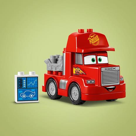 LEGO LEGO DUPLO Disney e Pixar 10417 Mack al Circuito Giochi per Bambini di 2+ Anni con Camion Giocattolo Rosso da Costruire - 4