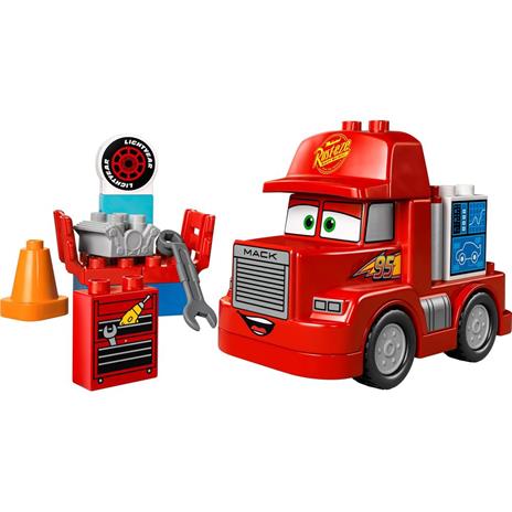 LEGO LEGO DUPLO Disney e Pixar 10417 Mack al Circuito Giochi per Bambini di 2+ Anni con Camion Giocattolo Rosso da Costruire - 7