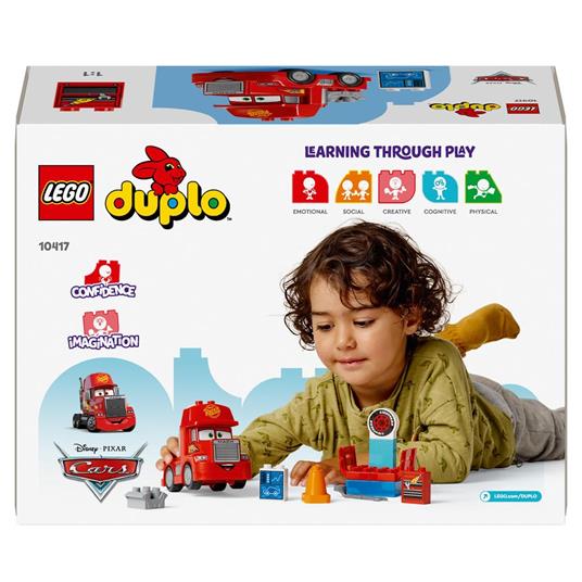 LEGO LEGO DUPLO Disney e Pixar 10417 Mack al Circuito Giochi per Bambini di 2+ Anni con Camion Giocattolo Rosso da Costruire - 8