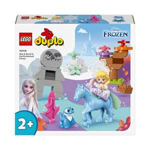 Giocattolo LEGO DUPLO Disney 10418 Elsa e Bruni nella Foresta Incantata Gioco per Bambini 2+ con il Cavallo Giocattolo Nokk di Frozen 2 LEGO