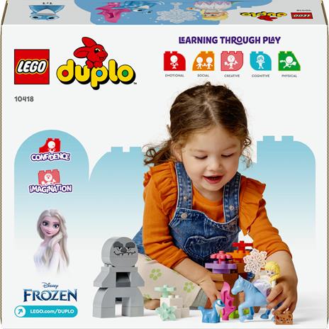 LEGO DUPLO Disney 10418 Elsa e Bruni nella Foresta Incantata Gioco per Bambini 2+ con il Cavallo Giocattolo Nokk di Frozen 2 - 9