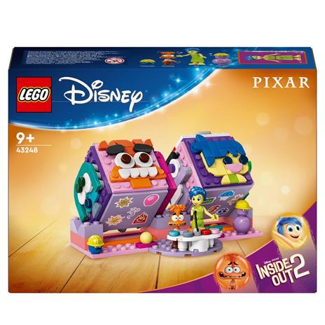 LEGO Disney 43248 Mood Cube di Inside Out 2 dal Film d'Animazione Pixar, Giochi per Bambini 9+ Anni Antistress da Costruire