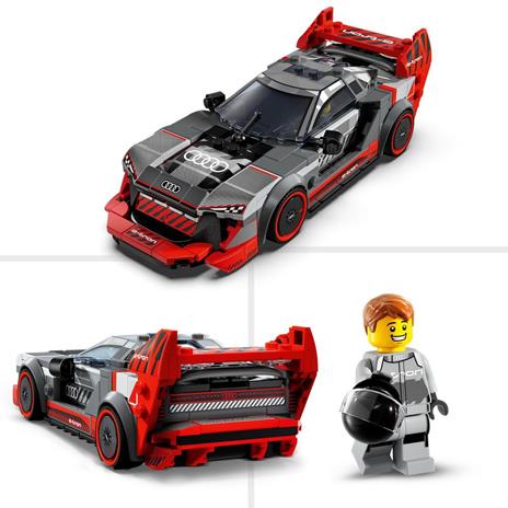 LEGO Speed Champions 76921 Auto da Corsa Audi S1 E-Tron Quattro Modellino da Costruire di Macchina Giocattolo per Bambini 9+ - 4