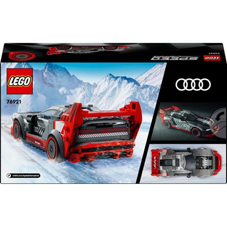 LEGO Speed Champions 76921 Auto da Corsa Audi S1 E-Tron Quattro Modellino da Costruire di Macchina Giocattolo per Bambini 9+ - 9