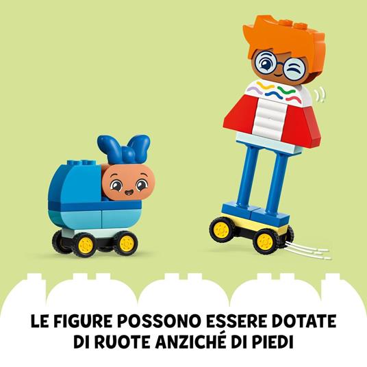 LEGO DUPLO 10423 Persone da Costruire con Grandi Emozioni, Gioco per Bambini 3+ Anni in su con 71 mattoncini e 5 Personaggi - 5