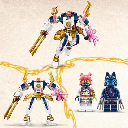 LEGO NINJAGO 71807 Mech Elemento Tech di Sora Giochi per Bambini 7+ Anni Action Figure Snodabile e 2 Minifigure Regalo Ninja - 4