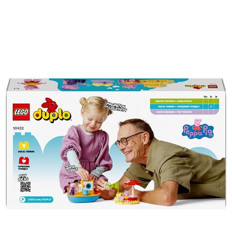 LEGO DUPLO 10432 Viaggio in Barca di Peppa Pig, Giochi Educativi per Bambini 2+ con 2 Personaggi, Idea Regalo di Compleanno - 8