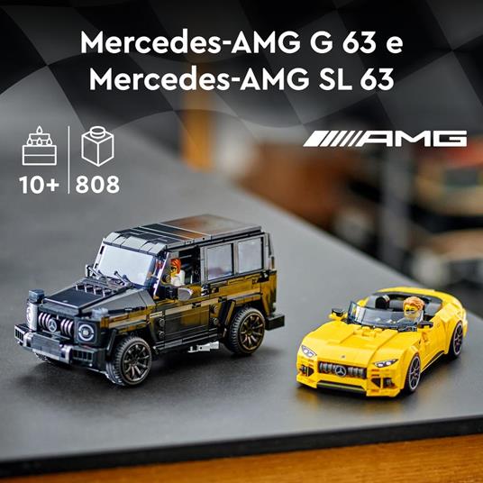 LEGO Speed Champions 76924 Mercedes-AMG G 63 e Mercedes-AMG SL 63, 2 Macchine Giocattolo da Costruire, Auto per Bambini 10+ - 2