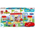 LEGO DUPLO 10434 Il Supermercato di Peppa Pig con Macchina Giocattolo e Negozio da Costruire, Giochi Educativi per Bambini 2+